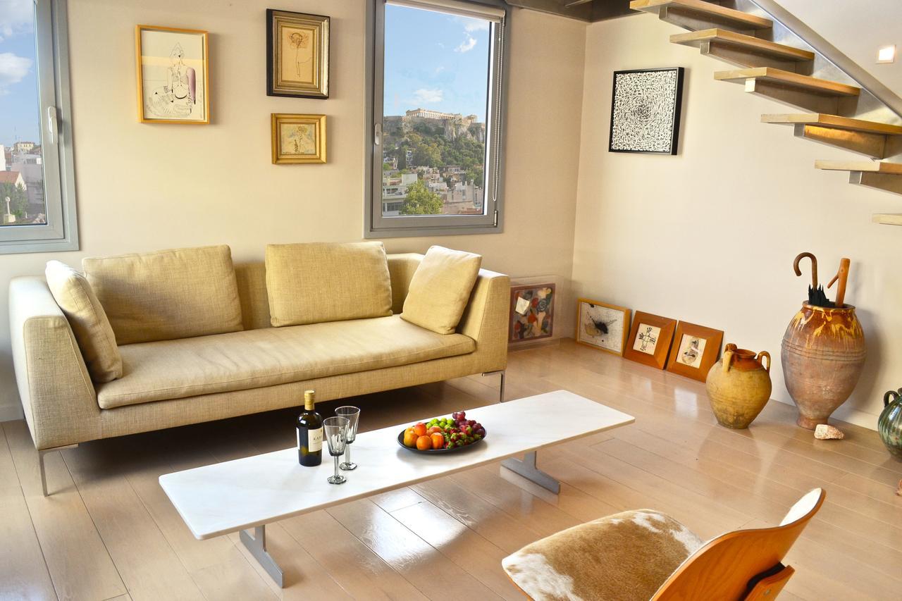 Hidesign Athens Acropolis Luxury Penthouse In Plaka Leilighet Eksteriør bilde