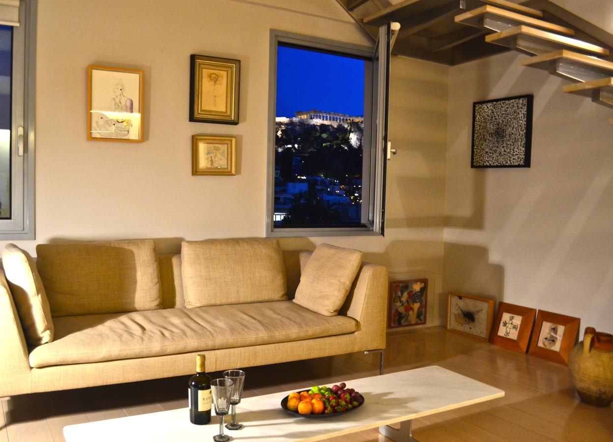 Hidesign Athens Acropolis Luxury Penthouse In Plaka Leilighet Eksteriør bilde